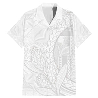 Samoa White Sunday Family Matching Mermaid Dress and Hawaiian Shirt Lotu Tamaiti Siapo With Teuila