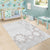 Tonga White Sunday Area Rug Manuia le Aso Sa o Tamaiti Heilala With Ngatu Pattern