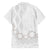 Tonga White Sunday Family Matching Off Shoulder Short Dress and Hawaiian Shirt Manuia le Aso Sa o Tamaiti Heilala With Ngatu Pattern