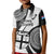 Fiji Rugby Kid Polo Shirt World Cup 2023 Go Champions Fijian Tapa Black Version LT14 Kid Black - Polynesian Pride