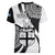 Custom Fiji Rugby Women V Neck T Shirt World Cup 2023 Go Champions Fijian Tapa Black Version LT14 - Polynesian Pride
