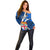 Fiji Rugby Off Shoulder Sweater World Cup 2023 Go Champions Fijian Tapa Blue Version LT14 - Polynesian Pride