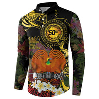 Papua New Guinea 50th Independence Anniversary Button Sweatshirt Independen Stet bilong Papua Niu Gini LT14