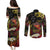 Papua New Guinea 50th Independence Anniversary Couples Matching Puletasi and Long Sleeve Button Shirt Independen Stet bilong Papua Niu Gini LT14