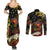 Papua New Guinea 50th Independence Anniversary Couples Matching Summer Maxi Dress and Long Sleeve Button Shirt Independen Stet bilong Papua Niu Gini LT14