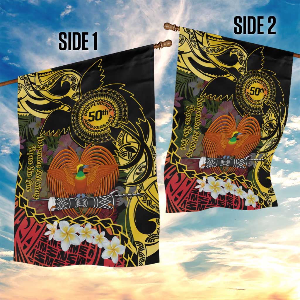 Papua New Guinea 50th Independence Anniversary Garden Flag Independen Stet bilong Papua Niu Gini LT14