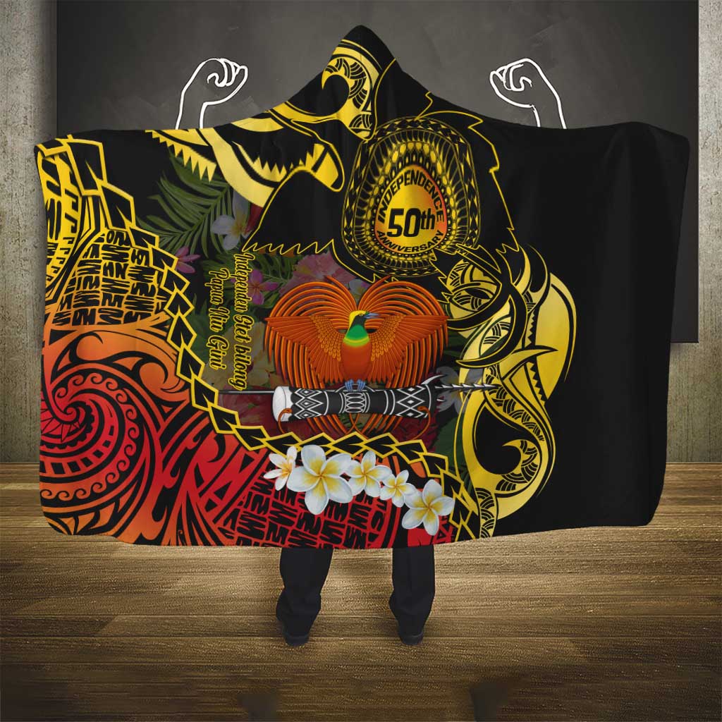 Papua New Guinea 50th Independence Anniversary Hooded Blanket Independen Stet bilong Papua Niu Gini LT14