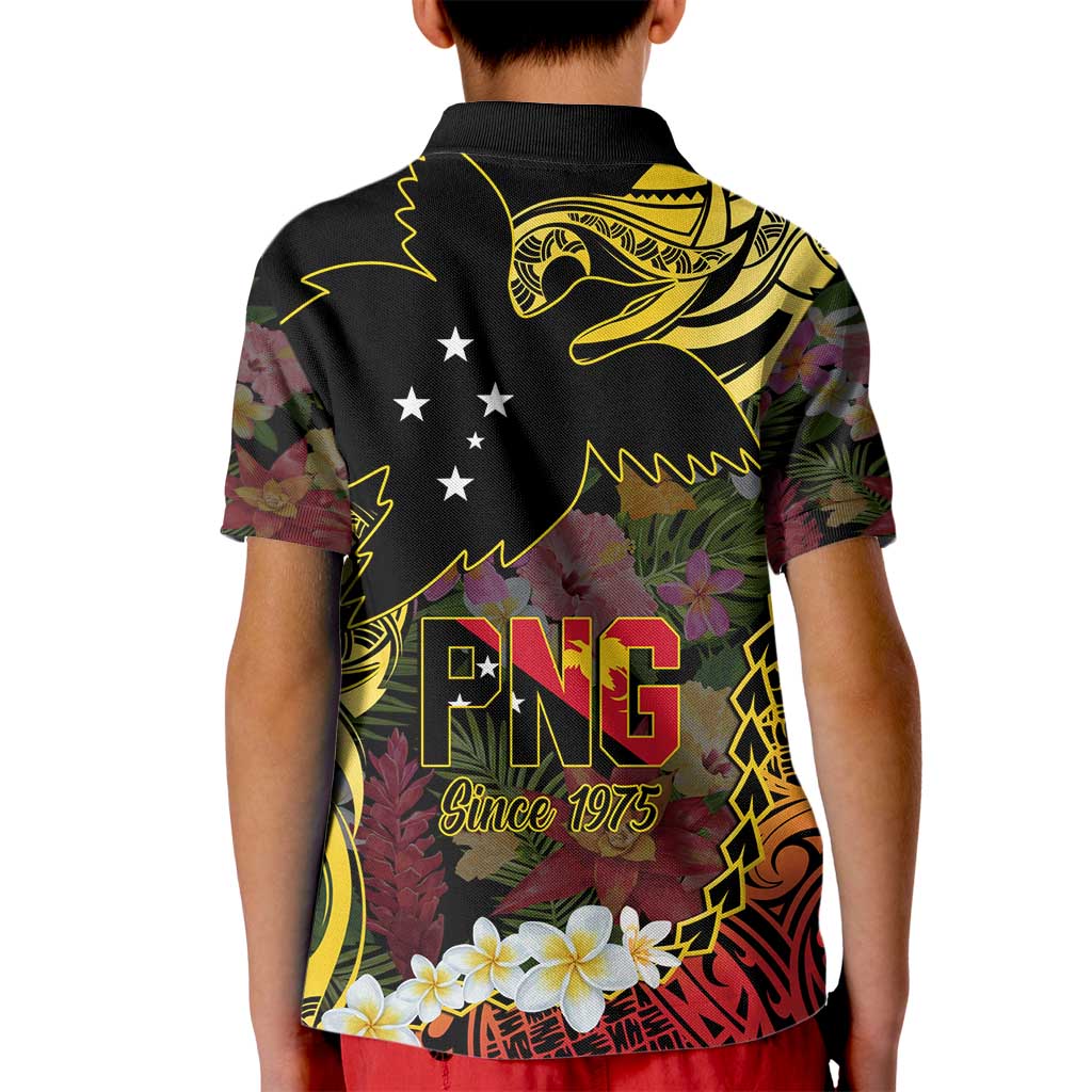 Papua New Guinea 50th Independence Anniversary Kid Polo Shirt Independen Stet bilong Papua Niu Gini LT14