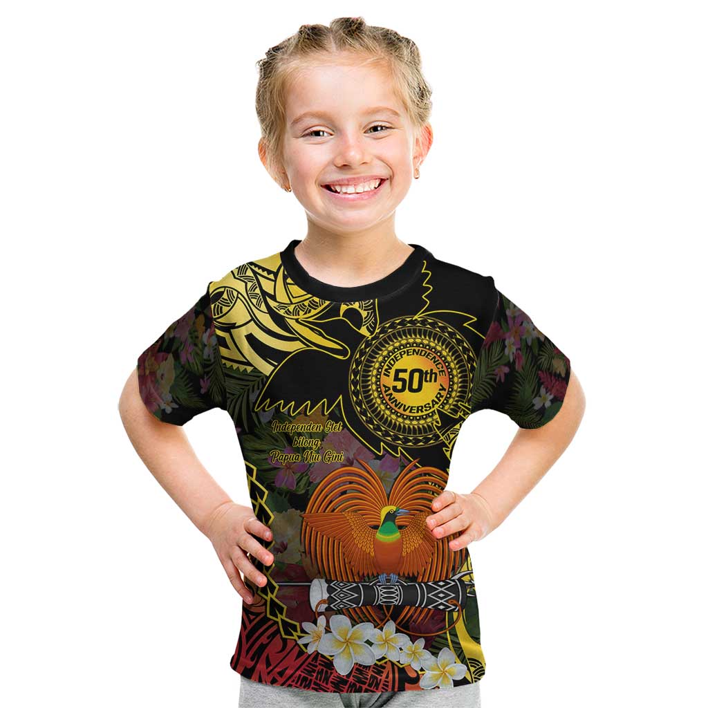 Papua New Guinea 50th Independence Anniversary Kid T Shirt Independen Stet bilong Papua Niu Gini LT14