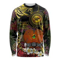 Papua New Guinea 50th Independence Anniversary Long Sleeve Shirt Independen Stet bilong Papua Niu Gini LT14