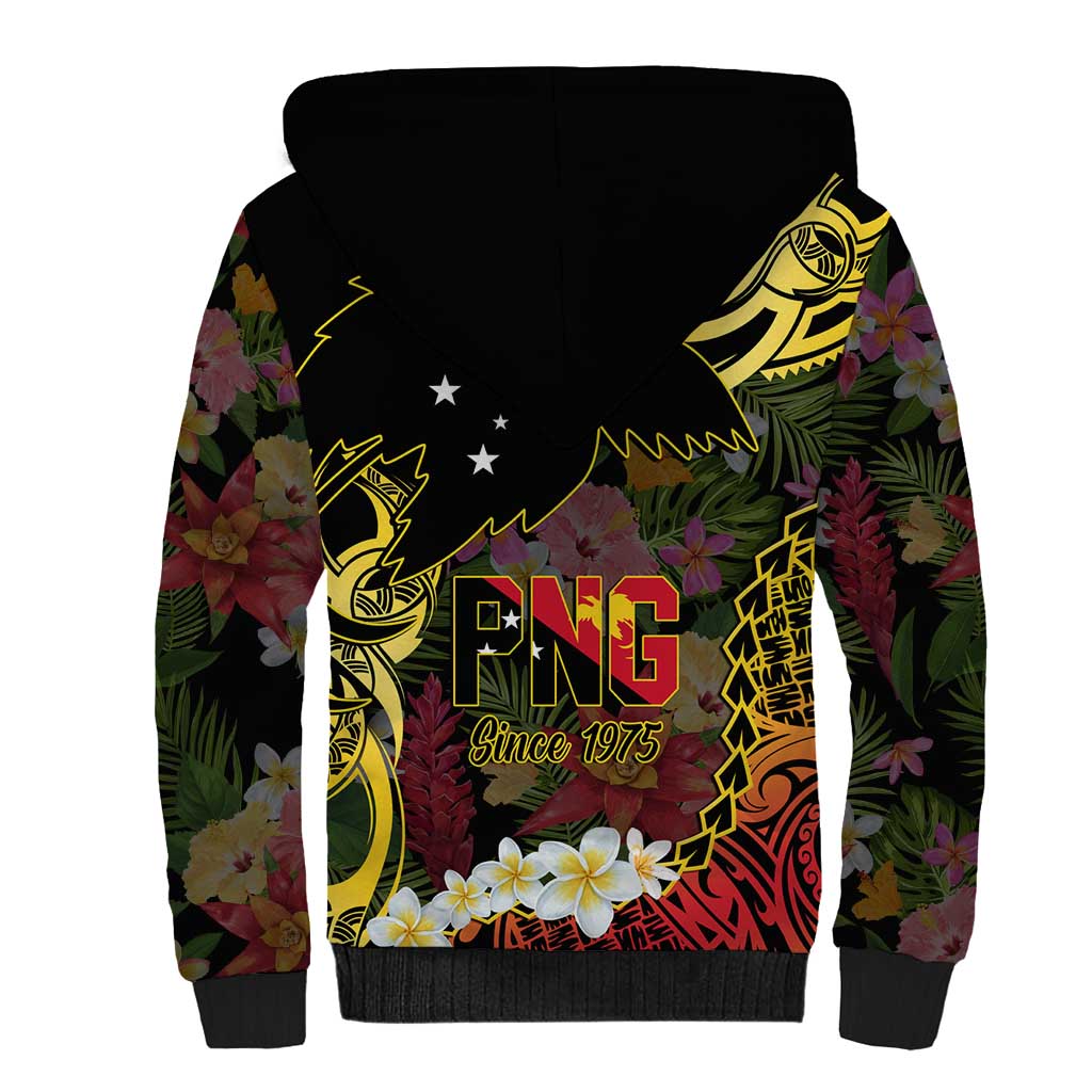 Papua New Guinea 50th Independence Anniversary Sherpa Hoodie Independen Stet bilong Papua Niu Gini LT14