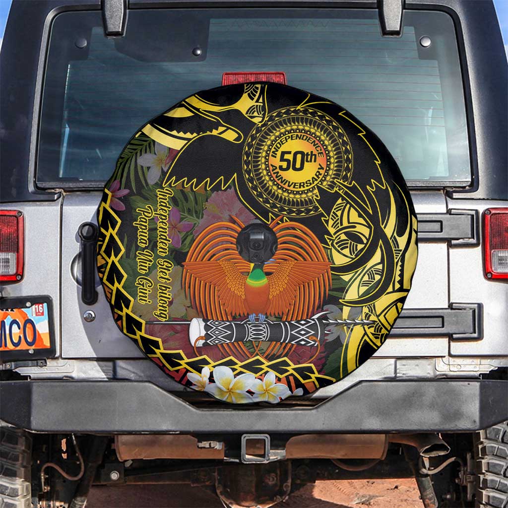 Papua New Guinea 50th Independence Anniversary Spare Tire Cover Independen Stet bilong Papua Niu Gini LT14