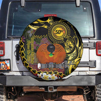 Papua New Guinea 50th Independence Anniversary Spare Tire Cover Independen Stet bilong Papua Niu Gini LT14