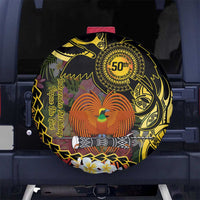 Papua New Guinea 50th Independence Anniversary Spare Tire Cover Independen Stet bilong Papua Niu Gini LT14