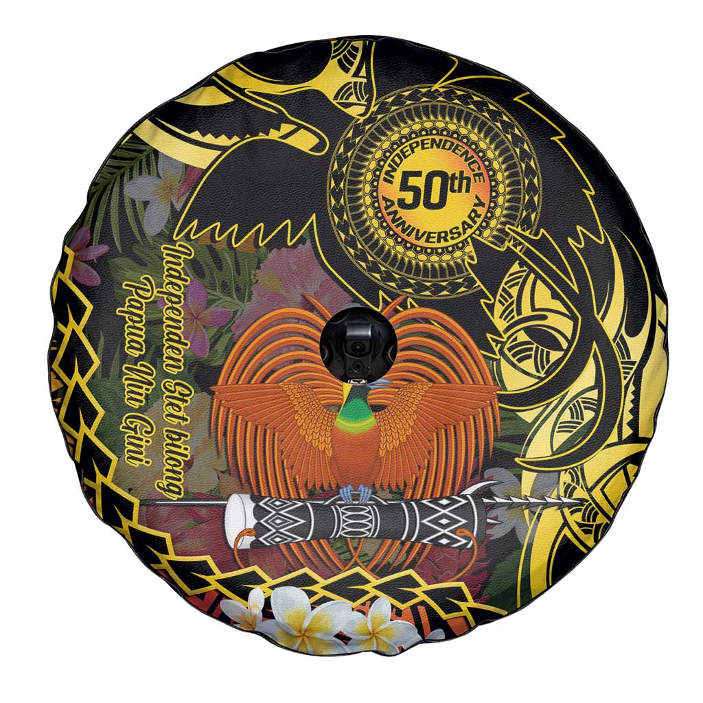 Papua New Guinea 50th Independence Anniversary Spare Tire Cover Independen Stet bilong Papua Niu Gini LT14