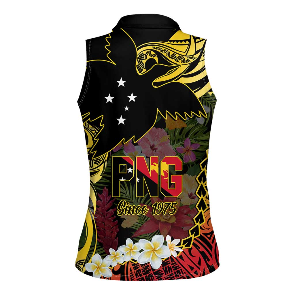 Papua New Guinea 50th Independence Anniversary Women Sleeveless Polo Shirt Independen Stet bilong Papua Niu Gini LT14