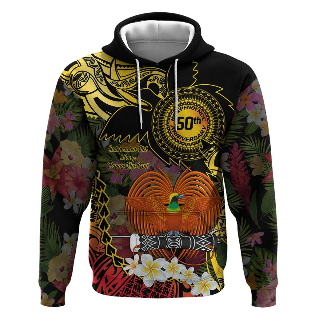 Papua New Guinea 50th Independence Anniversary Zip Hoodie Independen Stet bilong Papua Niu Gini LT14