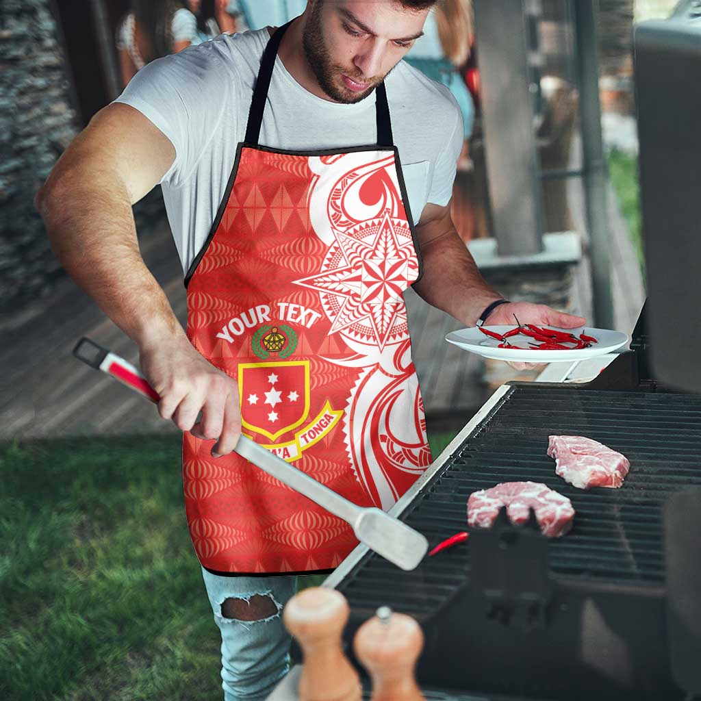 Personalised Kolisi Tonga Apron Mate Maa Tonga Ngatu Pattern - Polynesian Pride