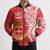 Personalised Kolisi Tonga Bomber Puffer Jacket Mate Maa Tonga Ngatu Pattern - Polynesian Pride
