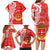 Personalised Kolisi Tonga Family Matching Long Sleeve Bodycon Dress and Hawaiian Shirt Mate Maa Tonga Ngatu Pattern - Polynesian Pride