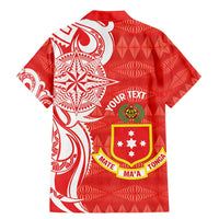 Personalised Kolisi Tonga Family Matching Mermaid Dress and Hawaiian Shirt Mate Maa Tonga Ngatu Pattern - Polynesian Pride