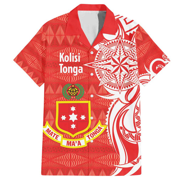 Personalised Tonga Tailulu College Hawaiian Shirt Tongan Ngatu Pattern LT14 main image 1