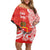 Personalised Kolisi Tonga Family Matching Off Shoulder Short Dress and Hawaiian Shirt Mate Maa Tonga Ngatu Pattern - Polynesian Pride