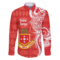 Personalised Kolisi Tonga Family Matching Puletasi and Hawaiian Shirt Mate Maa Tonga Ngatu Pattern - Polynesian Pride
