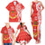 Personalised Kolisi Tonga Family Matching Tank Maxi Dress and Hawaiian Shirt Mate Maa Tonga Ngatu Pattern - Polynesian Pride