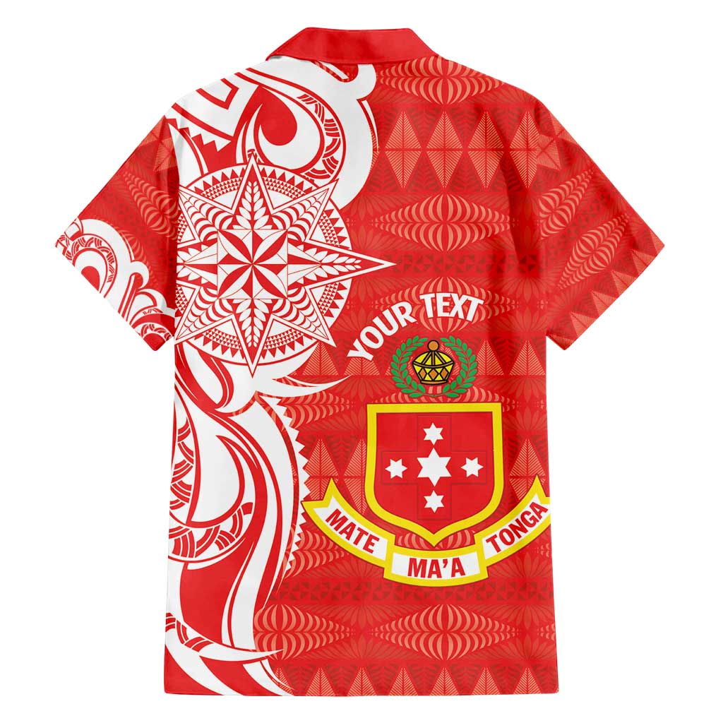 Personalised Kolisi Tonga Family Matching Tank Maxi Dress and Hawaiian Shirt Mate Maa Tonga Ngatu Pattern - Polynesian Pride