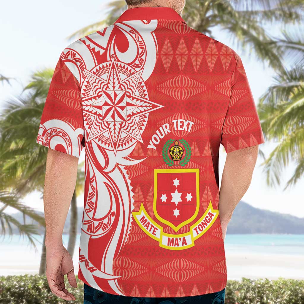 Personalised Kolisi Tonga Hawaiian Shirt Mate Maa Tonga Ngatu Pattern - Polynesian Pride