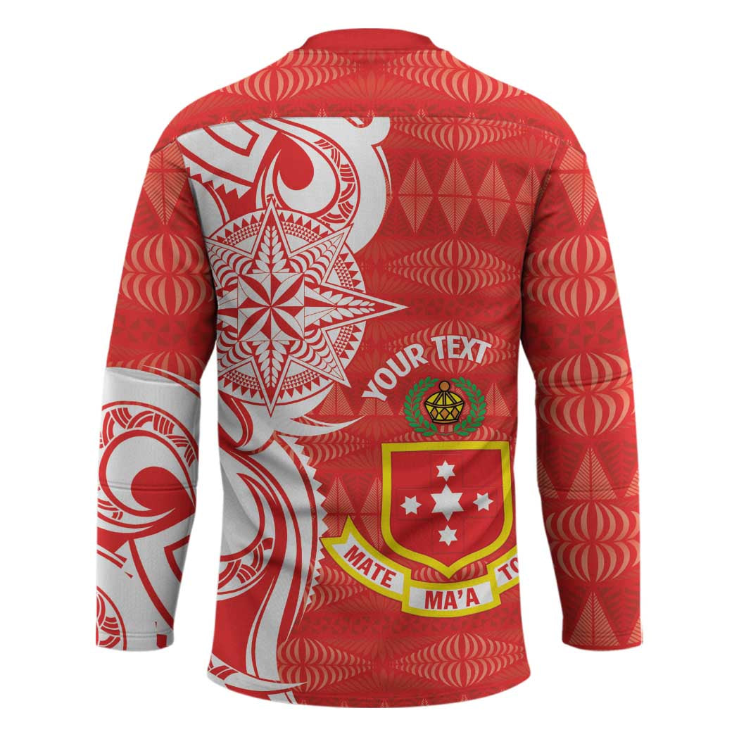 Personalised Kolisi Tonga Hockey Jersey Mate Maa Tonga Ngatu Pattern - Polynesian Pride