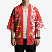 Personalised Kolisi Tonga Kimono Mate Maa Tonga Ngatu Pattern - Polynesian Pride