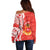 Personalised Kolisi Tonga Off Shoulder Sweater Mate Maa Tonga Ngatu Pattern - Polynesian Pride