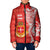 Personalised Kolisi Tonga Padded Jacket Mate Maa Tonga Ngatu Pattern - Polynesian Pride