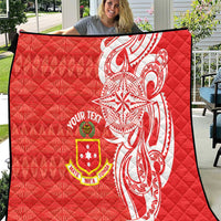 Personalised Kolisi Tonga Quilt Mate Maa Tonga Ngatu Pattern - Polynesian Pride