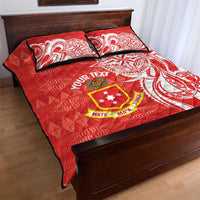 Personalised Kolisi Tonga Quilt Bed Set Mate Maa Tonga Ngatu Pattern - Polynesian Pride