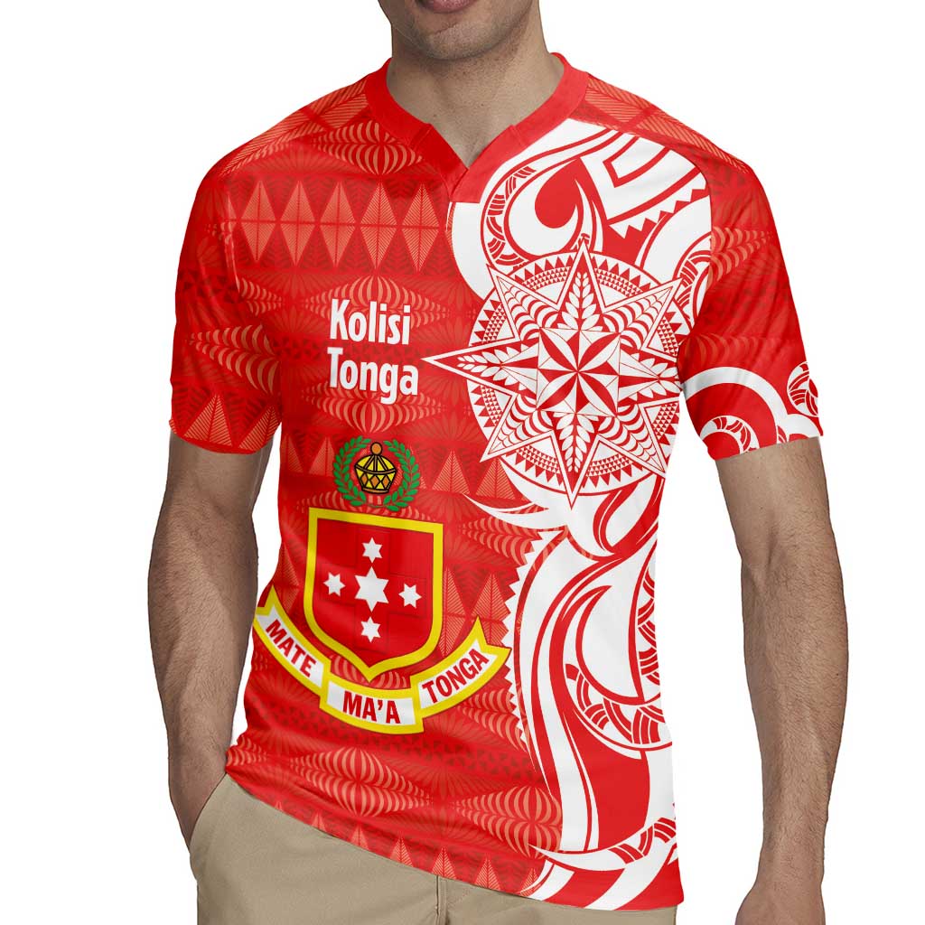 Personalised Kolisi Tonga Rugby Jersey Mate Maa Tonga Ngatu Pattern - Polynesian Pride