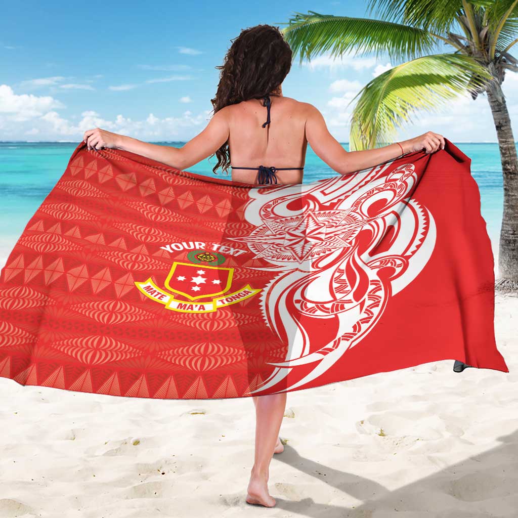 Personalised Kolisi Tonga Sarong Mate Maa Tonga Ngatu Pattern - Polynesian Pride
