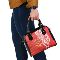 Personalised Kolisi Tonga Shoulder Handbag Mate Maa Tonga Ngatu Pattern - Polynesian Pride