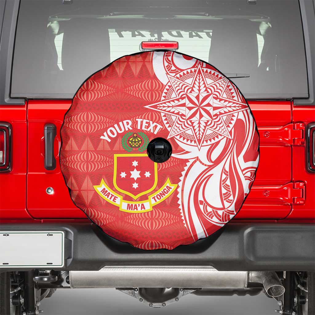 Personalised Kolisi Tonga Spare Tire Cover Mate Maa Tonga Ngatu Pattern - Polynesian Pride