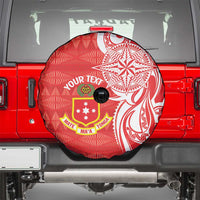 Personalised Kolisi Tonga Spare Tire Cover Mate Maa Tonga Ngatu Pattern - Polynesian Pride