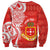 Personalised Kolisi Tonga Sweatshirt Mate Maa Tonga Ngatu Pattern - Polynesian Pride