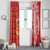 Personalised Kolisi Tonga Window Curtain Mate Maa Tonga Ngatu Pattern - Polynesian Pride