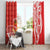 Personalised Kolisi Tonga Window Curtain Mate Maa Tonga Ngatu Pattern - Polynesian Pride