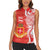 Personalised Kolisi Tonga Women Sleeveless Polo Shirt Mate Maa Tonga Ngatu Pattern - Polynesian Pride