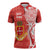 Personalised Kolisi Tonga Zipper Polo Shirt Mate Maa Tonga Ngatu Pattern - Polynesian Pride