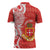 Personalised Kolisi Tonga Zipper Polo Shirt Mate Maa Tonga Ngatu Pattern - Polynesian Pride