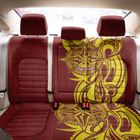 Personalised Tonga High School Back Car Seat Cover THS Tongan Ngatu Pattern - Polynesian Pride