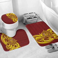 Personalised Tonga High School Bathroom Set THS Tongan Ngatu Pattern - Polynesian Pride